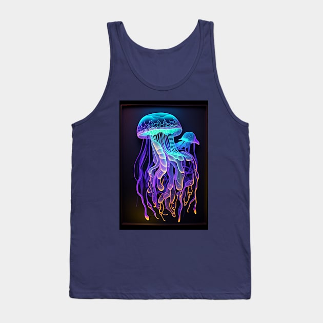 Stylish jellyfish with tentacles Tank Top by simonebonato99@gmail.com